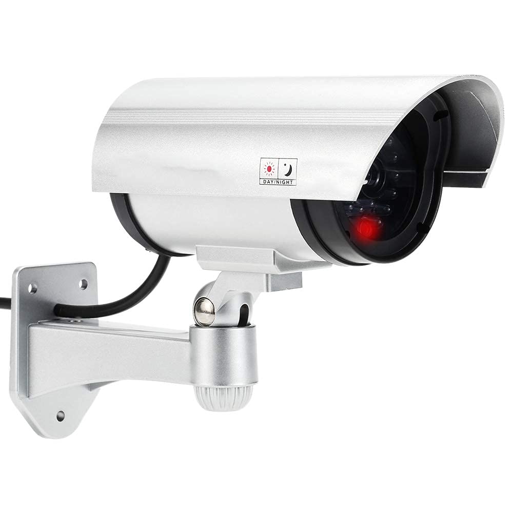 Giftock Realistic Looking Dummy IR Security CCTV Fake Bullet Camera with Flashing LED Light Indication