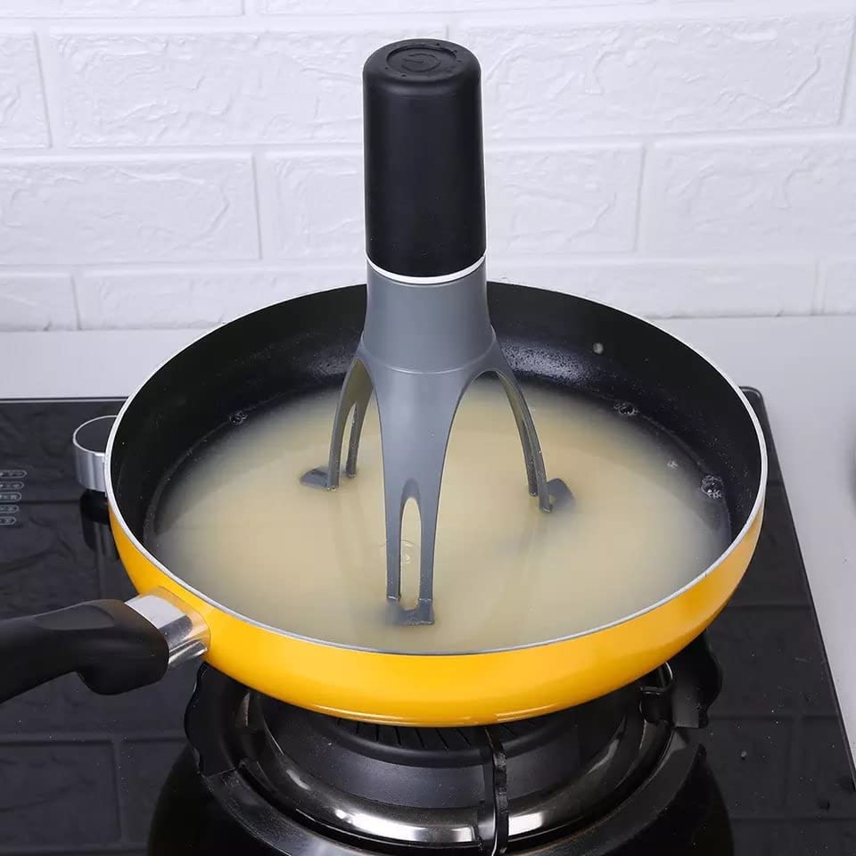 Giftock Automatic Egg Mixing Whisk Pan-Automatic Hand Free Electric Egg Whisk, pan Stirrer Mixing of Any Items Blender Mixture Hand Free Whisker for Kitchen, Multicolor