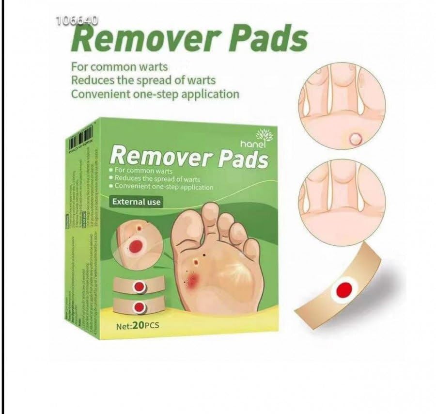 Giftock Foot Corn Removers Plaster with Hole,for Feet,Wart Remover, Wart Removal Plasters Pad,Feet Callus Remove, Soften Skin Cutin Sticker Cure Toe Protector, Relief Pain Removal Warts Plaster 24 Pcs/Box