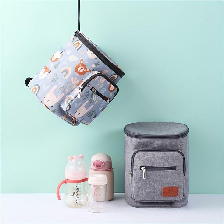 Giftock Baby Stroller Hanging Bag Multifunctional Mommy Bag Waterproof Bag Diaper Bag (Blue)