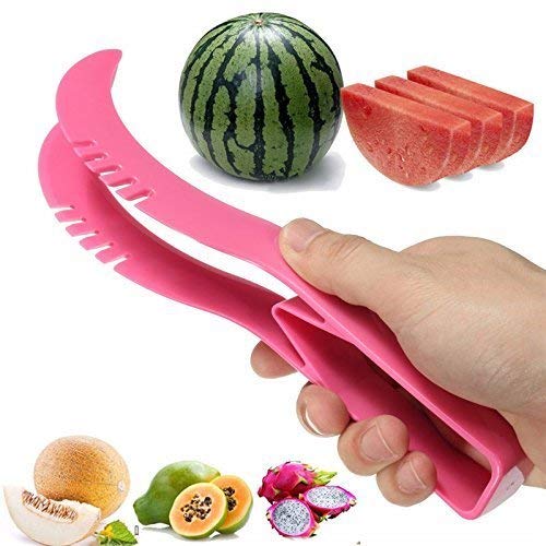 Giftock Multipurpose Slicer Cutter-Dual Stainless Steel Cutting Blades Spiral Slicer for Zucchini Spaghetti Noodles- Veg. Salad Maker Slicer for Kitchen (Watermelon Slicer)