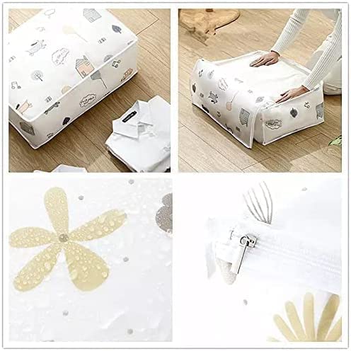 Giftock Storage Organizer, Moisture Proof Mildew Proof Dust Proof Quilt Storage Bags, for Storing Quilts Coats, Jackets Home Use Pillows, Blankets Underbed Storage Bag (58 * 40 * 22 CM) (3)