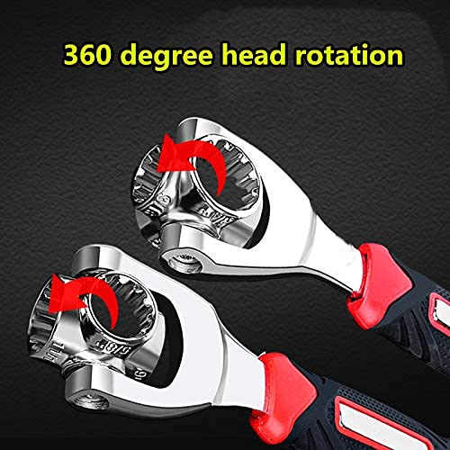 Giftock Tiger Wrench Universal 48 In 1 Socket Wrench Multifunction Wrench Tool With 360 Degree Rotating Head, Magnetic Spanner Tool For Home And Car Repair Tool Works, Torx