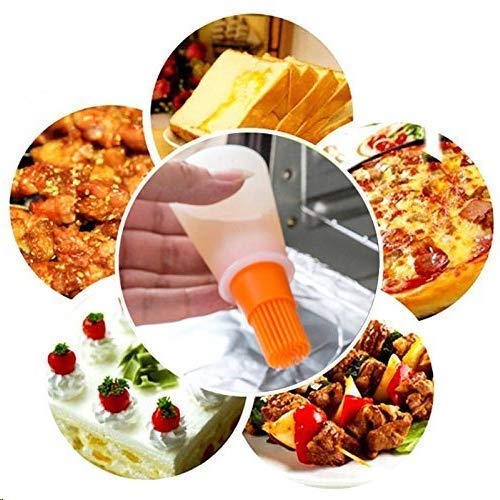 Giftock Oil Bottle Brush- Silicone Pastry Brush for Roasting, sauteing, Baking or Grilling, Frying, BBQ, Cooking Oil Dispenser Kitchen Tools Accessories