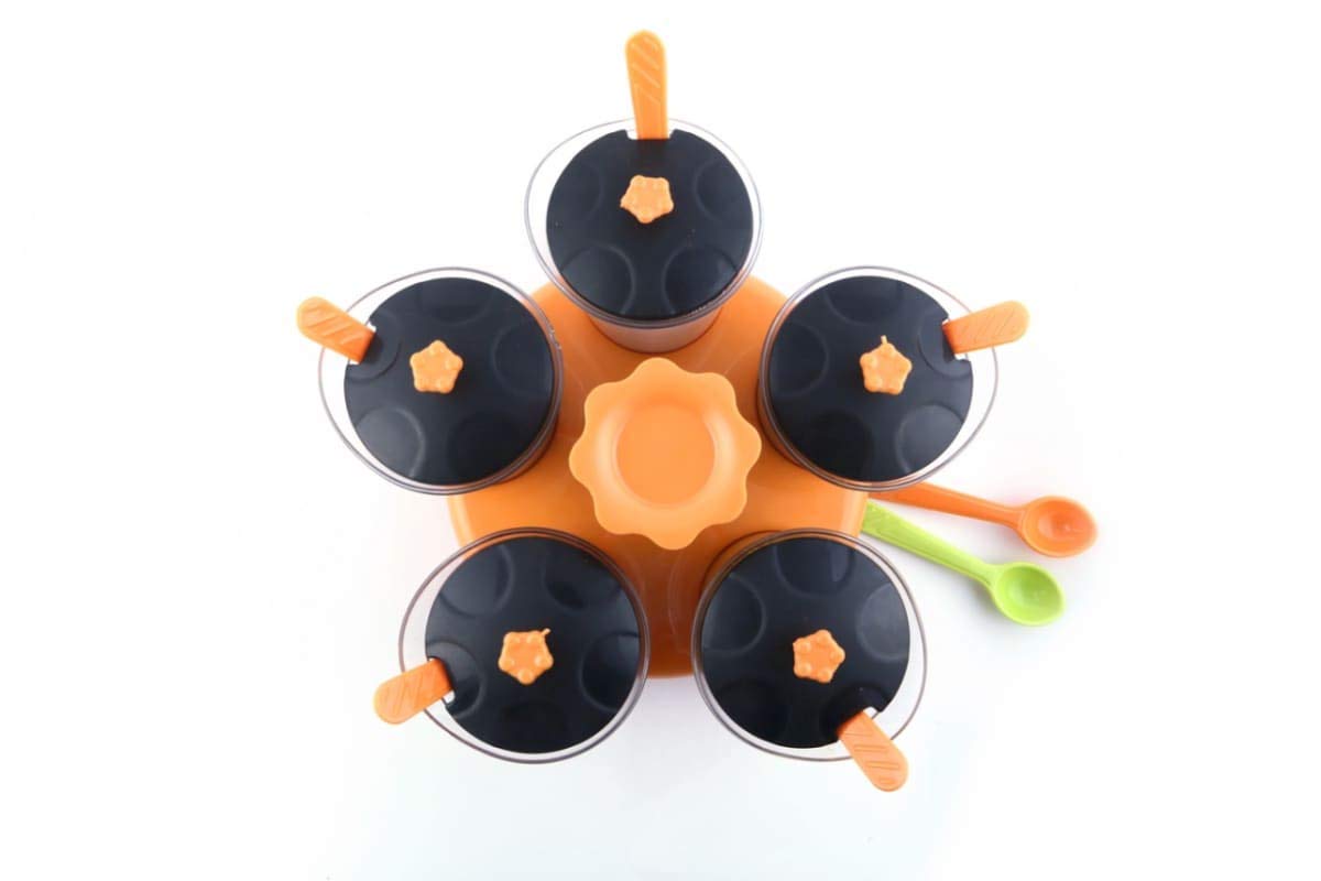 Giftock Plastic Multi Purpose Dining Set/Masala Container of 5 Spice Rack (Multicolored)