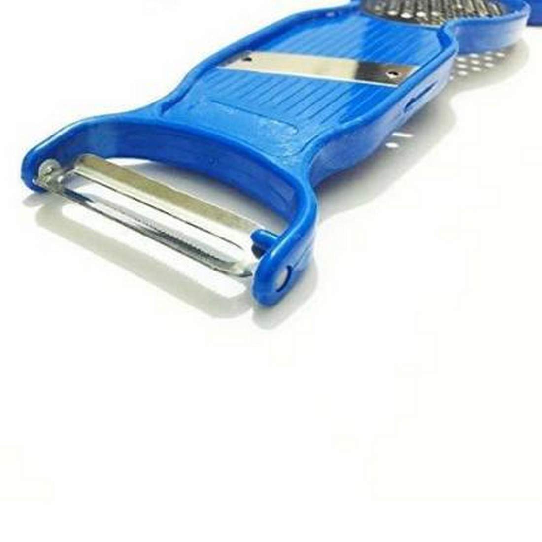 Giftock  Multi Purpose Vegetable Peeler, 4 in 1 Plastic Vegetable Slicer Cutter, Fruit Peeler with Handle, Premium Vegetable Peeler for Carrot, Potato, Cucumber, Beet, Fruit (Multicolor, Pack of 1)