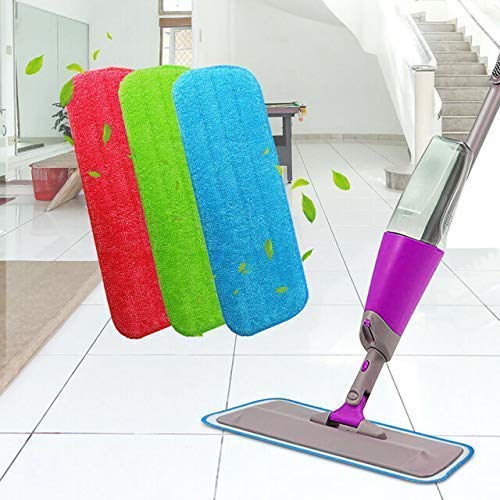 Giftock Replacement Microfiber Spray Mop Pads Refill Cloth Heads Pads Microfiber Mop Cleaning Pads for Spray Mops Floor Cleaning House Tool (3 Pcs)