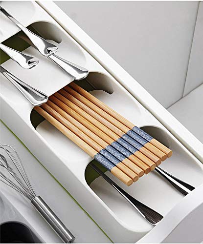 Giftock Spoon Tray Stand|Spoon Organiser|Knives,Forks And Spoons|Plastic Compact Cutlery Organizer Racks&Holders|Kitchen Knife Fork Spoon Tray Storage Holder|Cutlery Tray|Drawer Tray Dish Rack