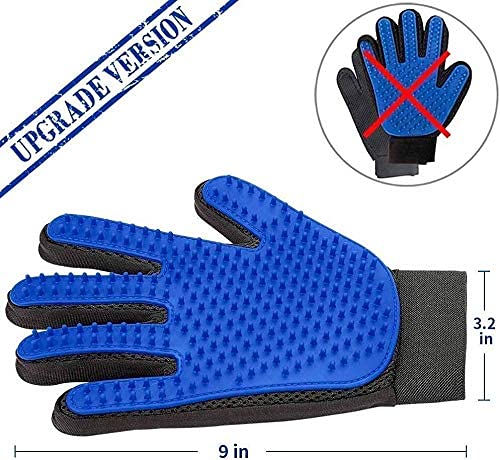 Giftock DOG CLEANER GLOVES | Deshedding Pet Grooming Washing Gloves for Dogs and Cats Hair Remover Brush Gloves | Dog, Cat Bathing Scrubber Gloves
