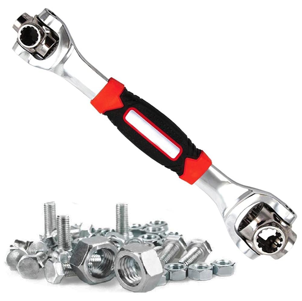 Giftock Tiger Wrench Universal 48 In 1 Socket Wrench Multifunction Wrench Tool With 360 Degree Rotating Head, Magnetic Spanner Tool For Home And Car Repair Tool Works, Torx