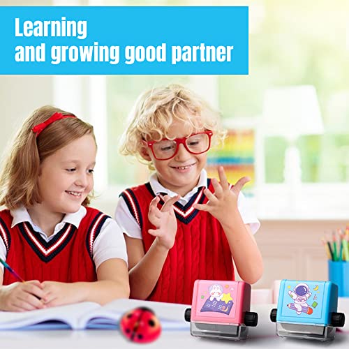 soputry Math Roller Stamp For Addition Subtraction Multiplication Division,Roller Number Teaching Practice Math Stamp Roller Digital Teaching Stamp,Math Practice Number Rolling Stamp(Multiply&Divide)