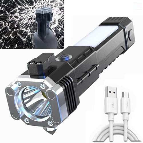 Giftock STORE 12 LED Flashlight COB Side Light USB Rechargeable Strong Light Flashlight
