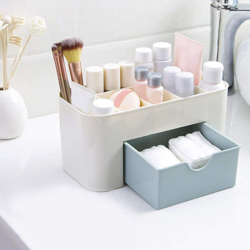 MOHAK Plastic Cosmetic Storage Box Makeup Storage and Organizer (Colour May Very)