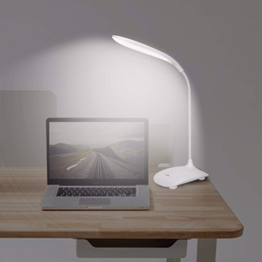 Giftock Desk Lamp Portable Touch Switch Folding and Dimmable Led Table Lamp with USB Cable