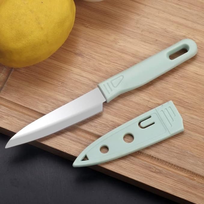 Giftock 3 in 1 Fruit Knife Sets Paring Knives Chopping Boards Fruits Peeler 3PCS Suits Kitchen Cooking Vegetable Ceramic Knife Tools