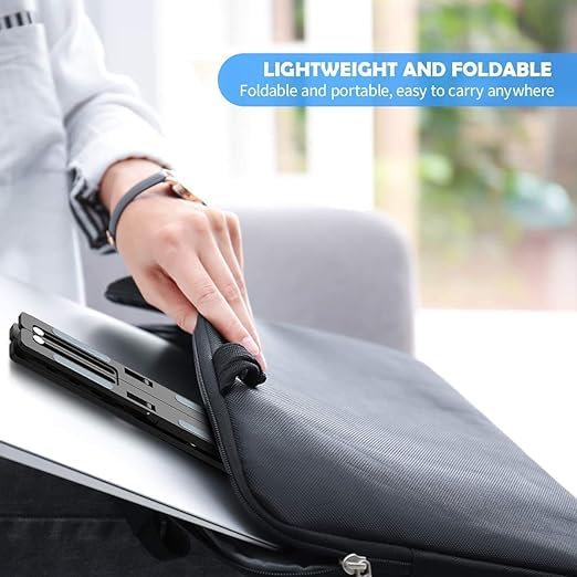 Giftock 6 Angle Foldable & Portable Laptop Riser Stand Made with Plastic | Compatible for Dell, Mac Book Air/Pro, Lenovo Acer Hp Asus & Other Laptop from 11.6 inch to 15.6 Inches