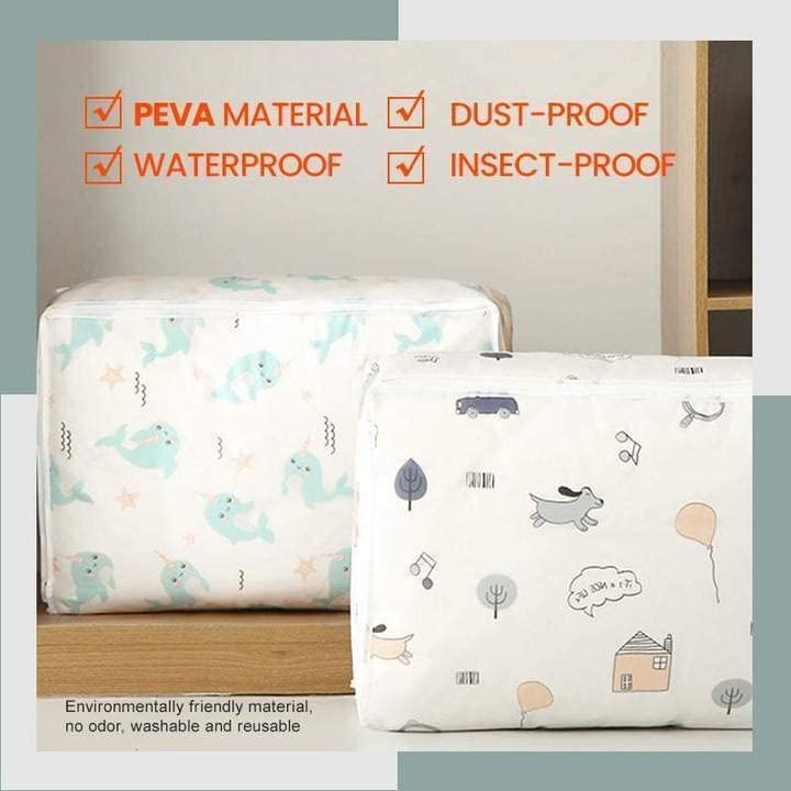 Giftock Storage Organizer, Moisture Proof Mildew Proof Dust Proof Quilt Storage Bags, for Storing Quilts Coats, Jackets Home Use Pillows, Blankets Underbed Storage Bag (58 * 40 * 22 CM) (3)