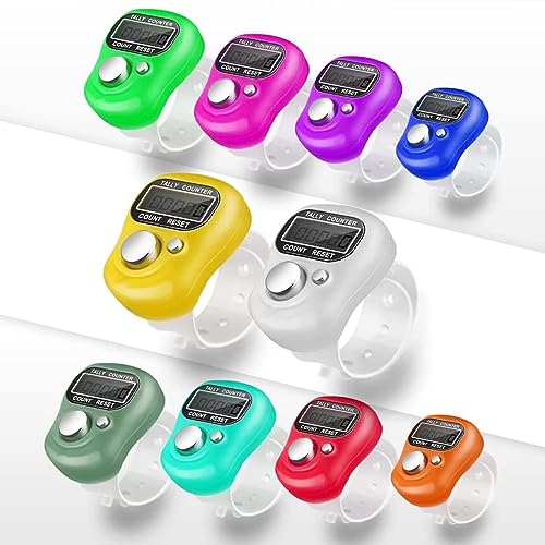 Giftock Multiuse Finger Counter Portable Hand Finger Counting Machine Digital Head Electronic Tally Counter Pack of 3