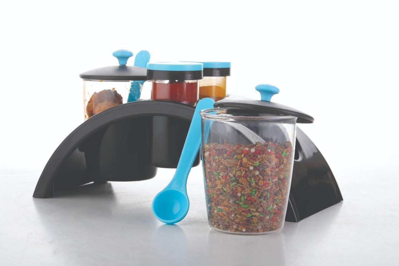 Giftock Achar Spice Rack Kitchenware Smart Plastic Spice Kitchenware Pickle Jar Container Set