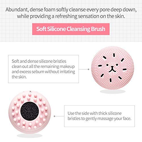 Giftock Octopus Design Silicone Facial Cleansing Brush Face Exfoliator Massager Beauty Tool All in One Deep Pore Cleansing Sponge & Brush, For Exfoliating, Massage, Cleansing Soft Brush (pink)