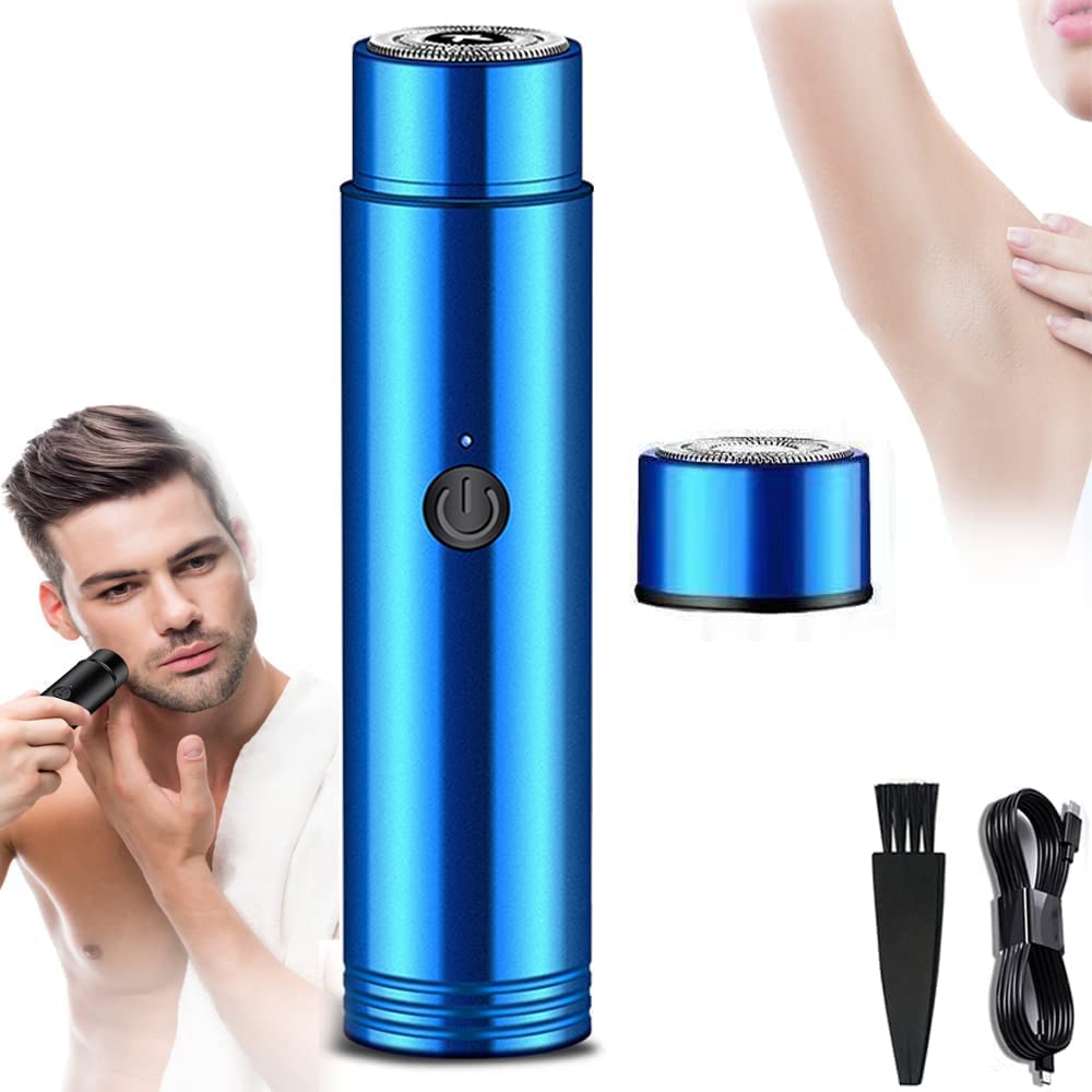 Giftock Mini Portable Electric Shaver for Men and Women Compact Travel-Friendly USB Washable Beard Shaver and Trimmer