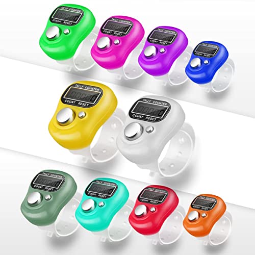 Giftock Multiuse Finger Counter Portable Hand Finger Counting Machine Digital Head Electronic Tally Counter Pack of 3