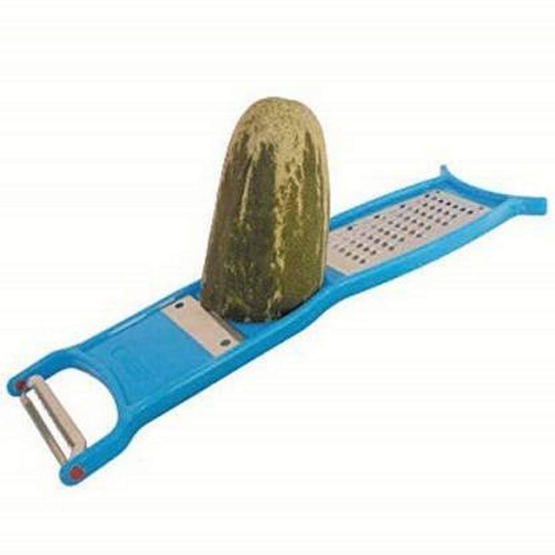 Giftock  Multi Purpose Vegetable Peeler, 4 in 1 Plastic Vegetable Slicer Cutter, Fruit Peeler with Handle, Premium Vegetable Peeler for Carrot, Potato, Cucumber, Beet, Fruit (Multicolor, Pack of 1)