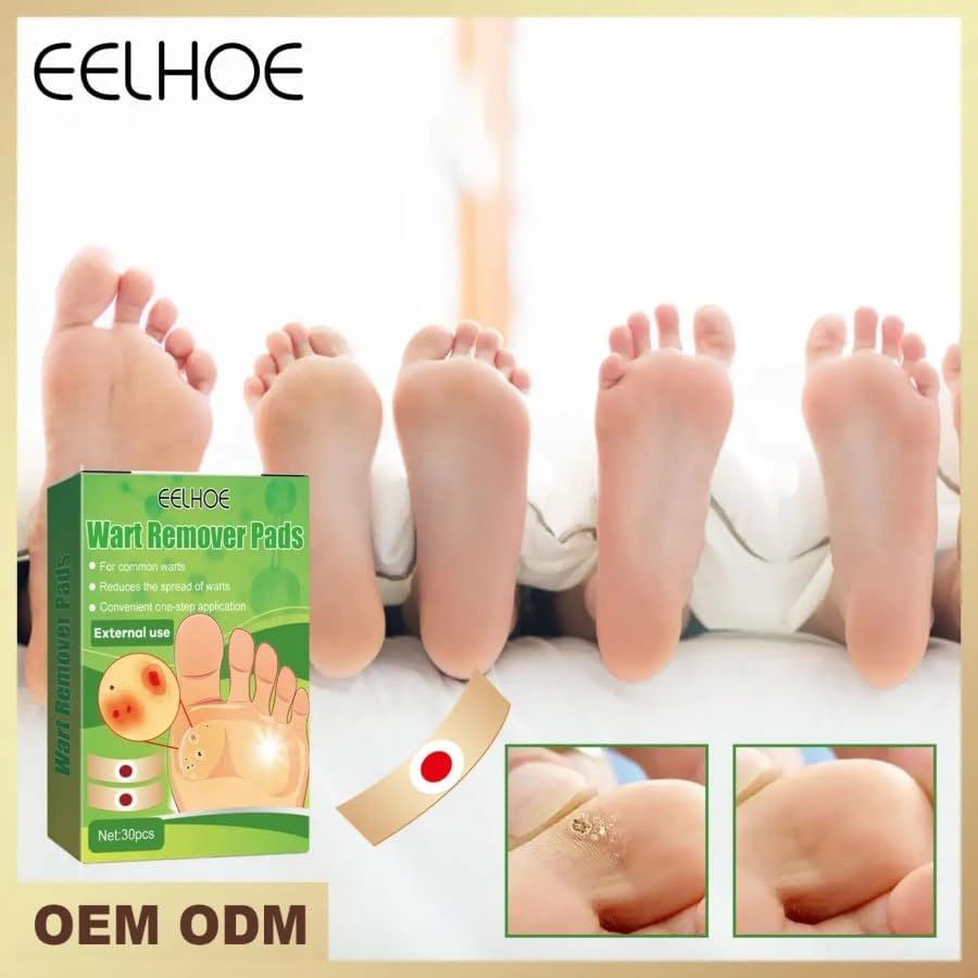Giftock Foot Corn Removers Plaster with Hole,for Feet,Wart Remover, Wart Removal Plasters Pad,Feet Callus Remove, Soften Skin Cutin Sticker Cure Toe Protector, Relief Pain Removal Warts Plaster 24 Pcs/Box