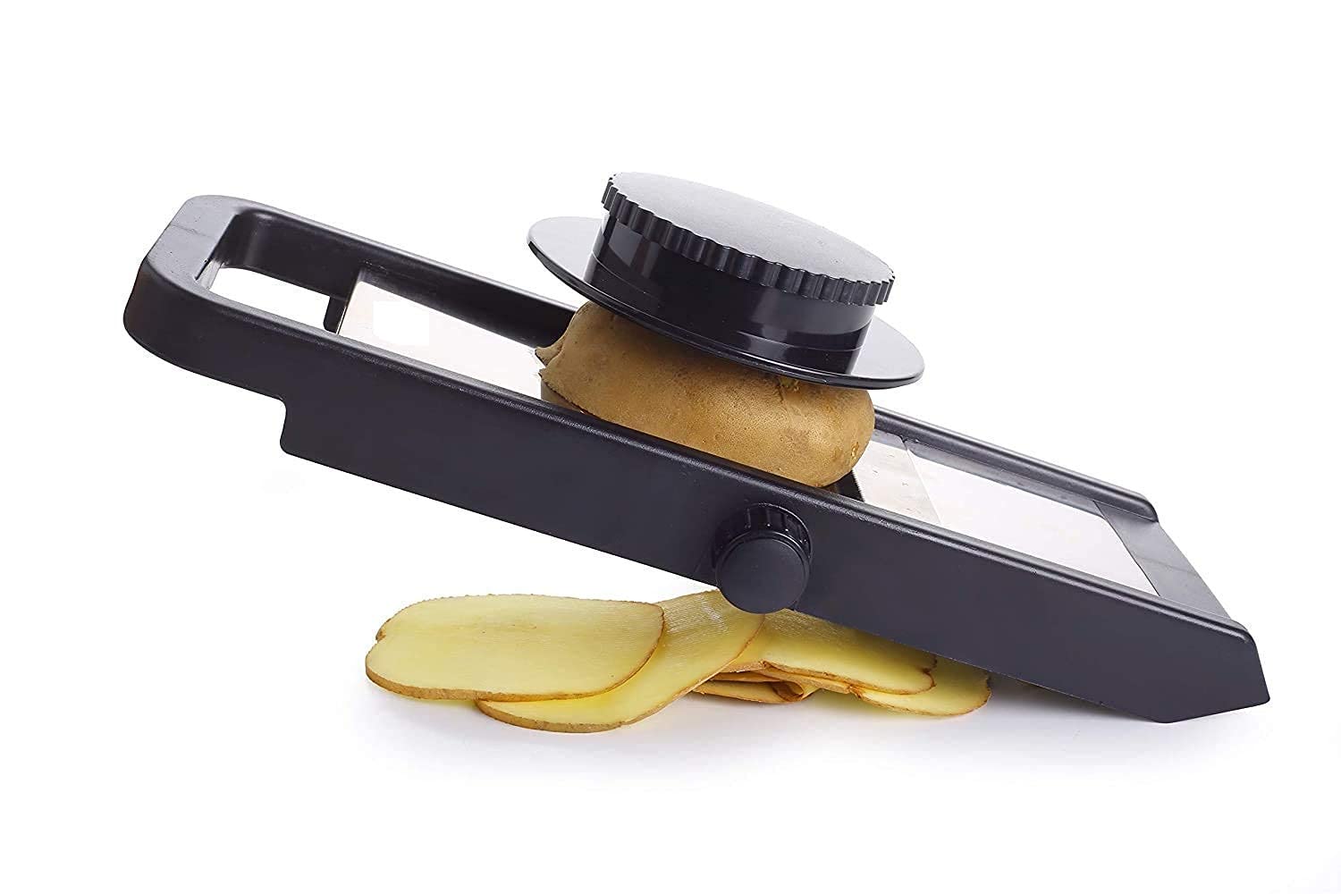 Giftock Multipurpose Slicer Cutter-Dual Stainless Steel Cutting Blades Spiral Slicer for Zucchini Spaghetti Noodles- Veg. Salad Maker Slicer for Kitchen (Watermelon Slicer)