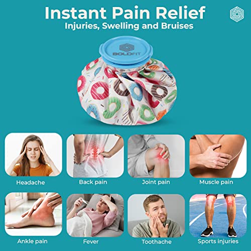 Giftock Ice bag for Pain Relief Cold - Ice Pack Bag for Pain Relief - Cold Water Bag for Pain Relief, Injuries, and Cold Therapy (9 Inch)