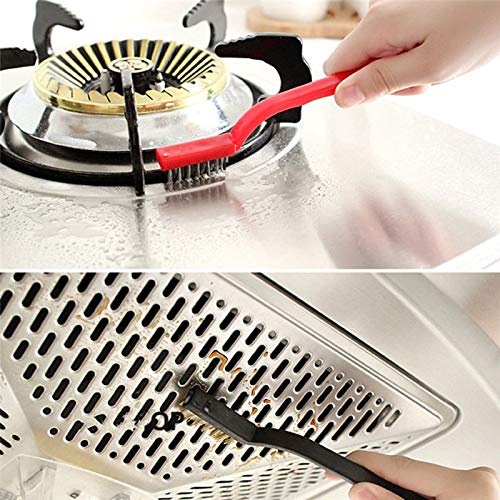 Giftocketail Set of 3 Pc Gas Cleaning Brush | Steel Brush | Wire Brush | Gas Stove Cleaning Brush | Kitchen Tools Cleaning Kit | Chimney Cleaning Brush | Burner Cleaner Brush | Pack of 1 (3pc each)
