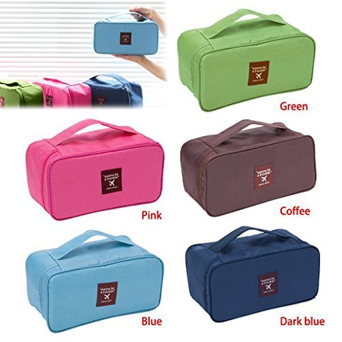 Giftock Multipurpose Waterproof Travel Storage Bag for Undergarments, Inner wear, Toiletries & Travels Cosmetics for Women Men Travel Pouch Kit Bag (Multi color)