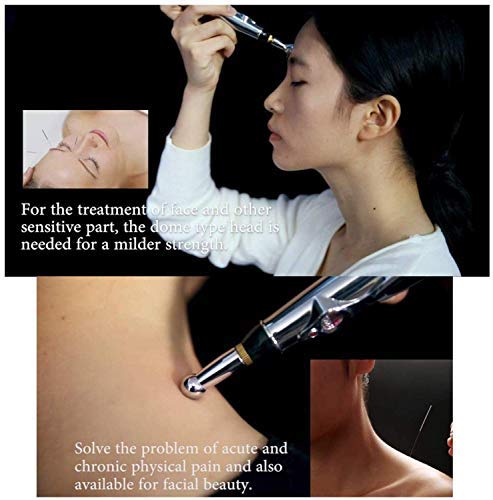 Giftock Sure Electronic Acupuncture Pen,Electric Meridians Laser Acupuncture Machine Magnet Therapy Instrument Meridian Energy Pen Massager Relief Pain Tools For Arthritis (Silver)