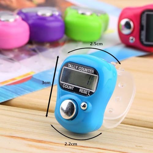 Giftock Multiuse Finger Counter Portable Hand Finger Counting Machine Digital Head Electronic Tally Counter Pack of 3