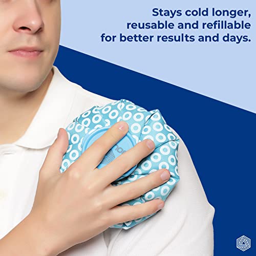 Giftock Ice bag for Pain Relief Cold - Ice Pack Bag for Pain Relief - Cold Water Bag for Pain Relief, Injuries, and Cold Therapy (9 Inch)
