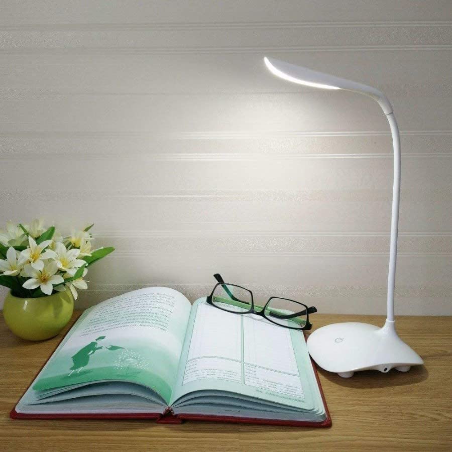 Giftock Desk Lamp Portable Touch Switch Folding and Dimmable Led Table Lamp with USB Cable