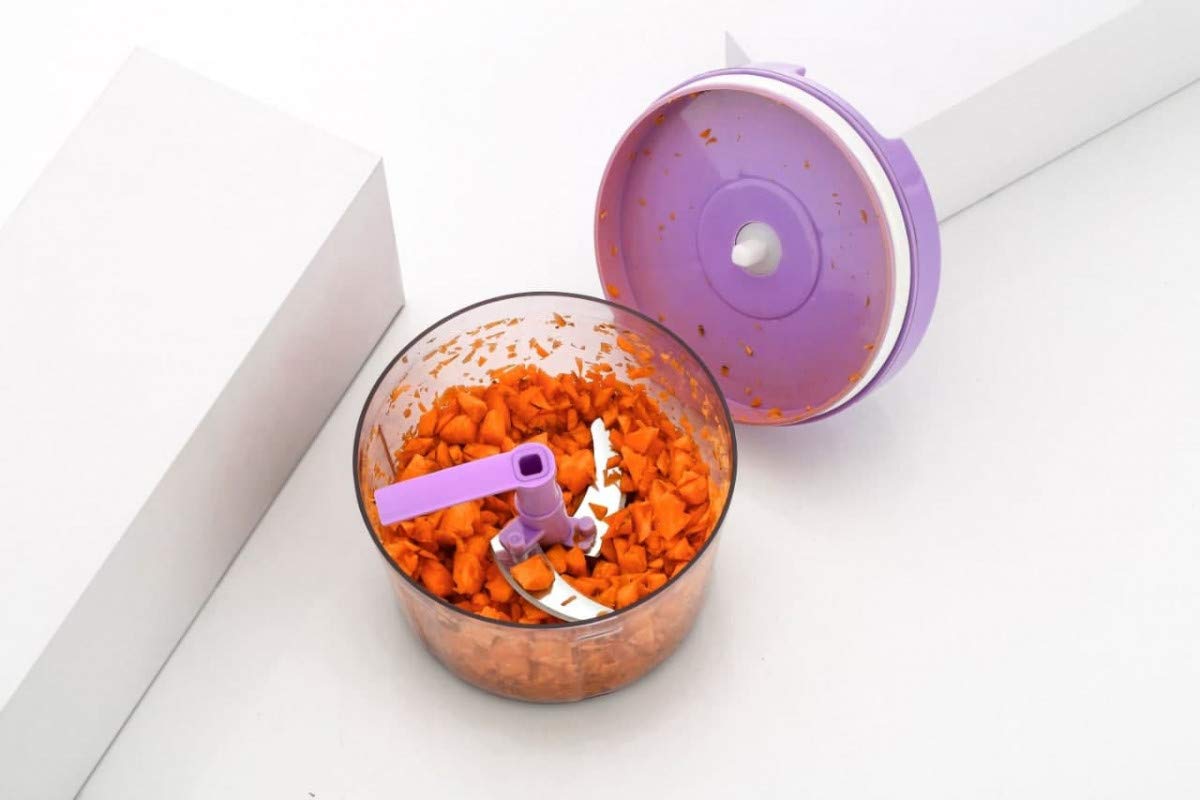 Giftock Handy Quick Chopper Vegetable Fruit Nut Onion Cutter for Kitchen 450ML (1PC)