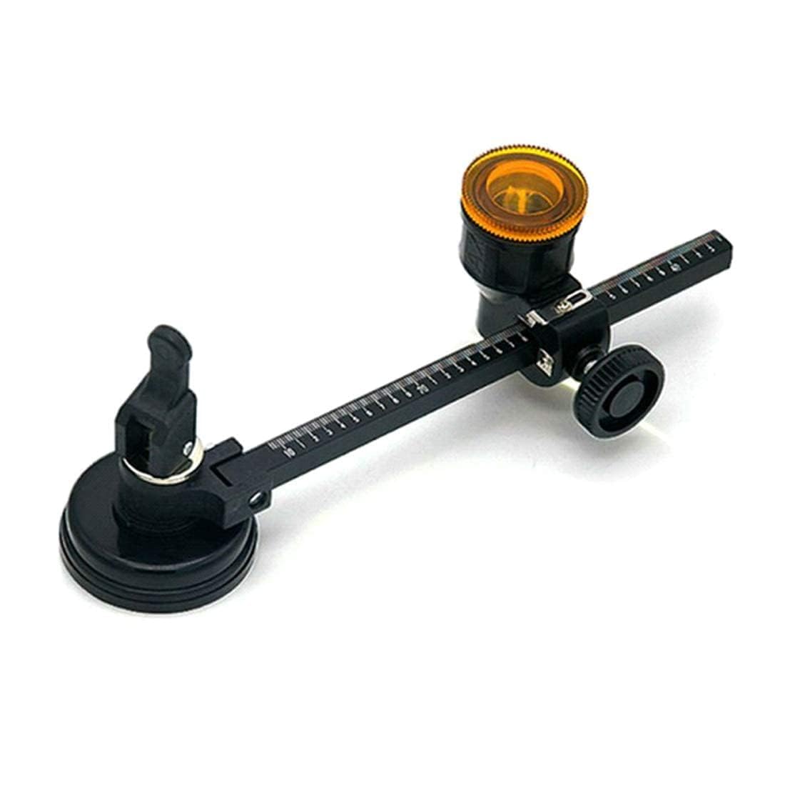Giftock  Glass Compass Gauge Cutter |Wheel Blade Glass Cutting |Tool Wheels Compasses Suction Glass| Circle Cutter Adjustable Tool Set with Round Knob Handle and Suction Cup