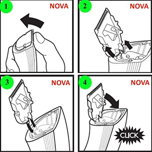 Nova NHT-1045 Rechargeable Cordless: 30 Minutes Runtime Beard Trimmer for Men