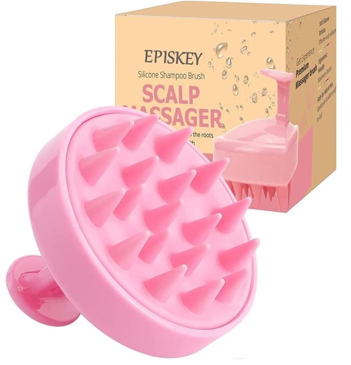 EPISKEY® Scalp Massager Shampoo Brush, Scalp Massage Shampoo Brush Shower Head Scrubber Scalp Brush (BLUE-35)