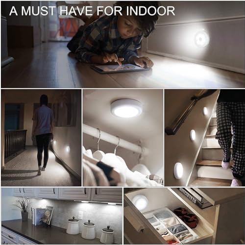 Giftock Motion Sensor Light for Home with USB Charging Wireless Self Adhesive LED Magnetic Motion Activated Light Motion Sensor Rechargeable Light Motion Activated (2)