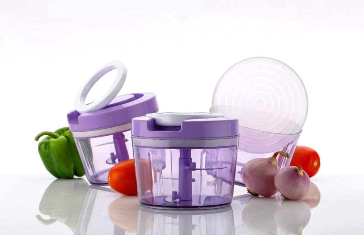 Giftock Handy Quick Chopper Vegetable Fruit Nut Onion Cutter for Kitchen 450ML (1PC)