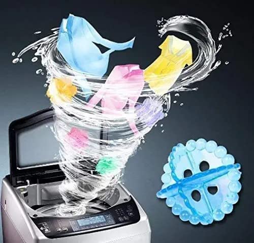 Giftock Washing Machine Ball Durable Cloth Cleaning Ball Laundry Ball for Household Cleaning Washing Machine Clothes Softener Wash Laundry Dryer Ball (Pack of 4, Silicone)