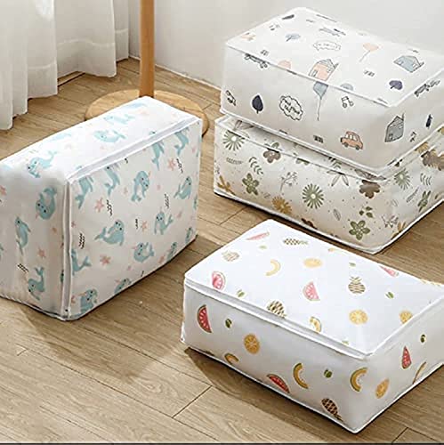 Giftock Storage Organizer, Moisture Proof Mildew Proof Dust Proof Quilt Storage Bags, for Storing Quilts Coats, Jackets Home Use Pillows, Blankets Underbed Storage Bag (58 * 40 * 22 CM) (3)