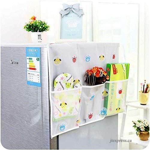 Giftock Dream Home Transparent Printing Waterproof Cloth dust Cover Household Refrigerator Cover Towel Hanging Storage Bag Flamingo 130 X 55 cm (Color May Vary)