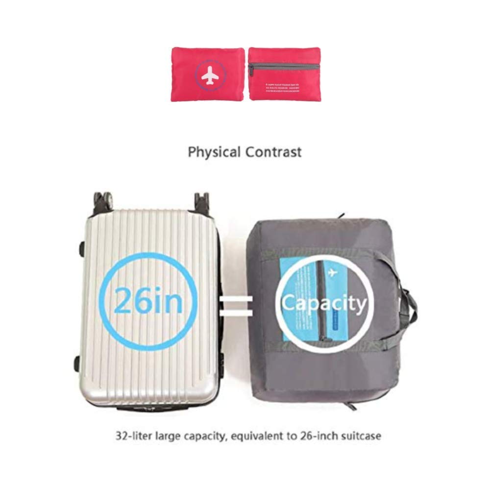 Giftock Waterproof Foldable Weekender Travel Duffel Lightweight Flight Luggage Shoulder Garment Sports Flight Bag with Strips, Zipper, Small Compartment for Men Women Storage Organizer.(Multi)