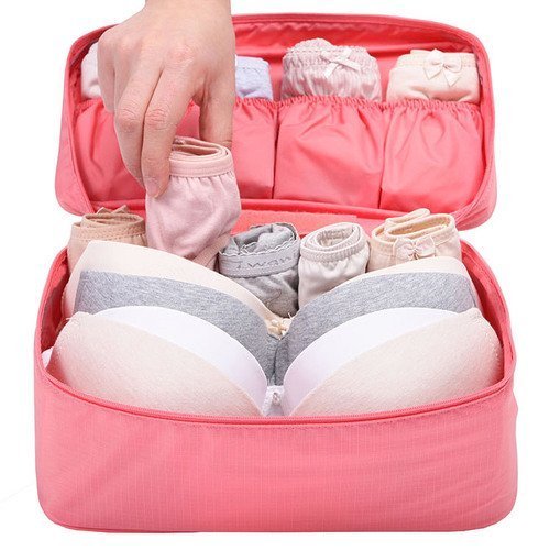 Giftock Multipurpose Waterproof Travel Storage Bag for Undergarments, Inner wear, Toiletries & Travels Cosmetics for Women Men Travel Pouch Kit Bag (Multi color)
