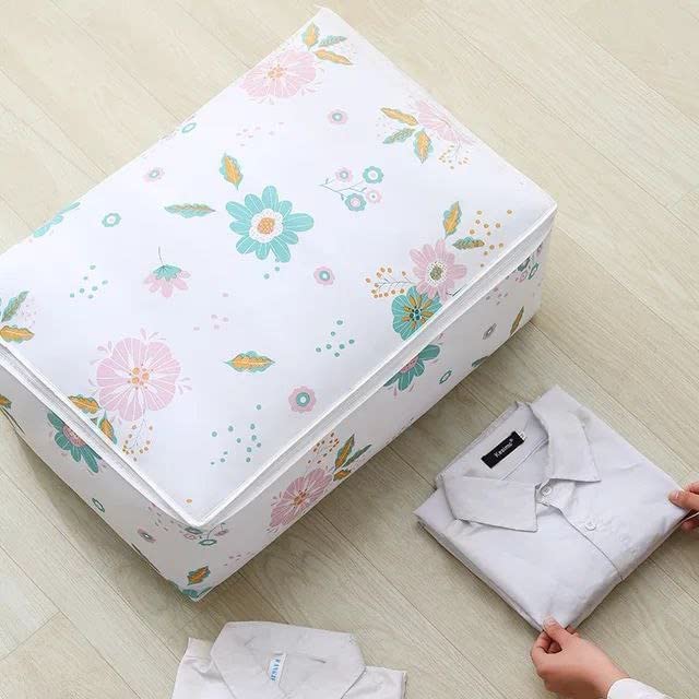 Giftock Storage Organizer, Moisture Proof Mildew Proof Dust Proof Quilt Storage Bags, for Storing Quilts Coats, Jackets Home Use Pillows, Blankets Underbed Storage Bag (58 * 40 * 22 CM) (3)