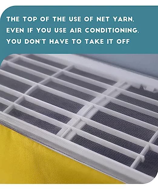 Giftock AC Cloth Cover Waterproof | Folding Adjustable Designer Ac Split Cover | Premium Work Indoor AC Dust Protection Cover | Washable, Foldable, Dustproof (Multicolor, Multi-design) (2 Ton)