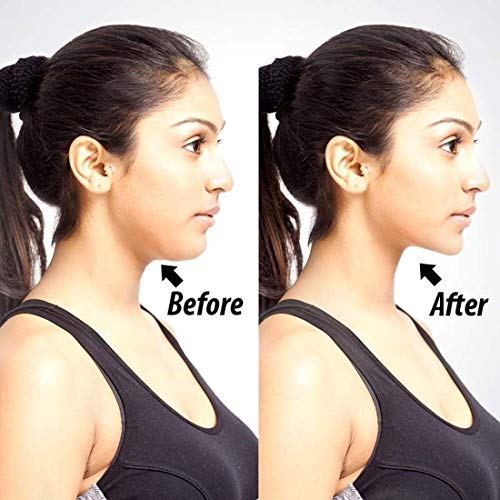 Giftock Neck Slimmer Double Chin Remover Reducer Face Lift Neck Manual Massager Neck Genie Elite Neckline Facial Flex Fitness Jawline Exerciser Shaper Equipment Toning System Men Women (neckline slimer)